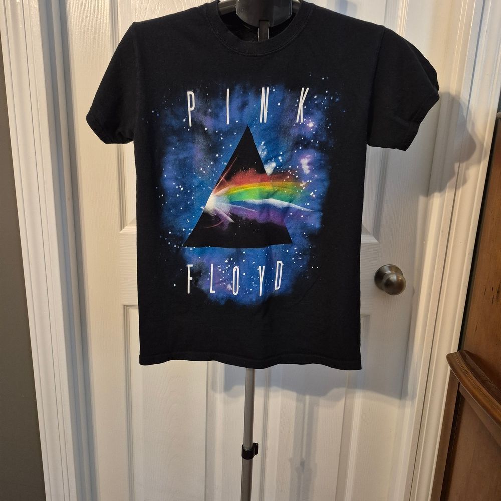 Liquid Blue Pink Floyd "Prism" Black Men's T-Shirt Small